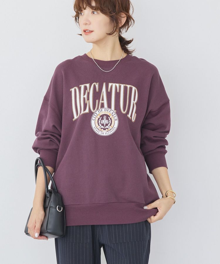 AMERICAN HOLIC「カレッジロゴクラックプリント裏毛プルオーバー」|スウェット・ジャージ|