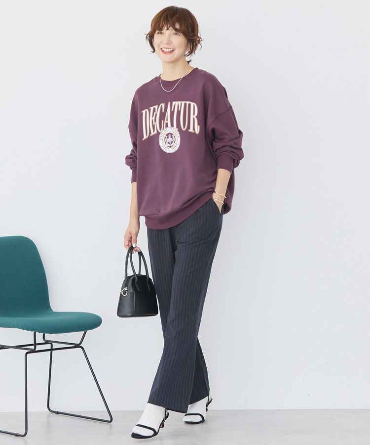 AMERICAN HOLIC「カレッジロゴクラックプリント裏毛プルオーバー」|スウェット・ジャージ|