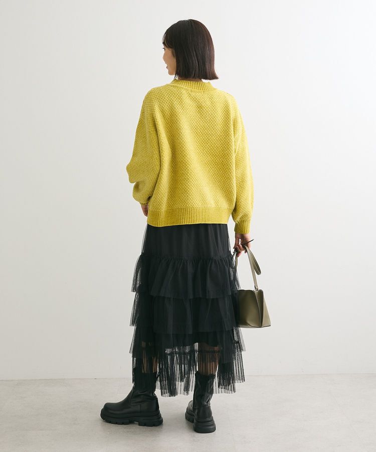 Green Parks「ベロアモールモックネックニットプルオーバー」|ニット・セーター|