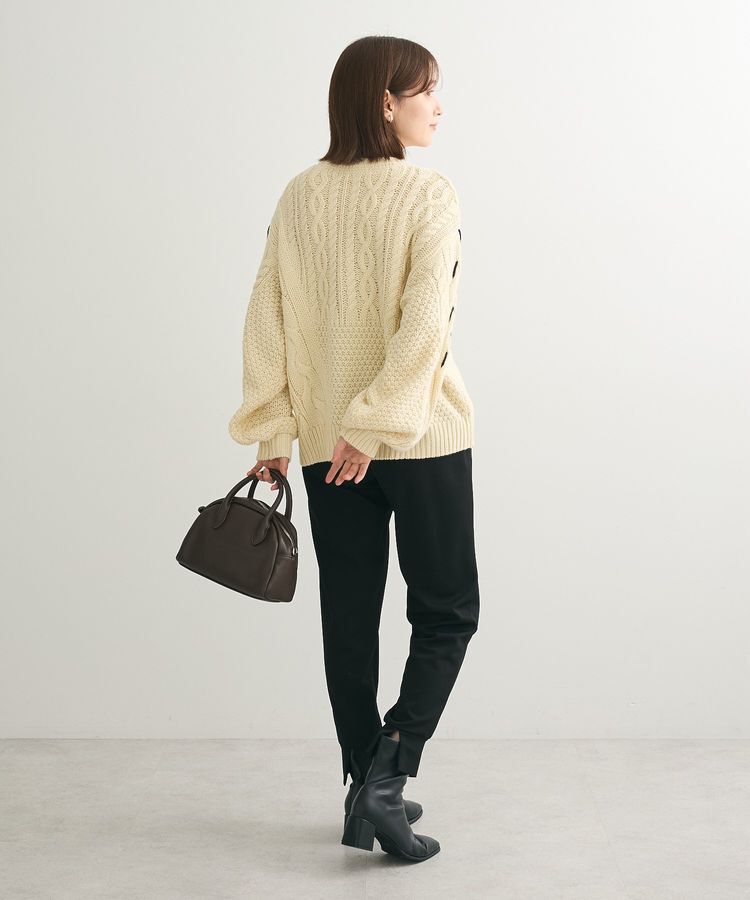 Green Parks「変形ケーブルニットプルオーバー」|ニット・セーター|