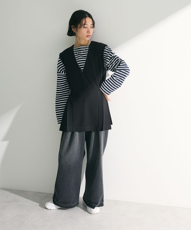 Green Parks「ボックスシルエットボーダープルオーバー」|Tシャツ・カットソー|