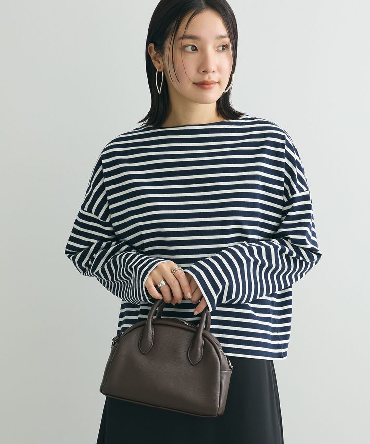 Green Parks「ボックスシルエットボーダープルオーバー」|Tシャツ・カットソー|Dark Navy