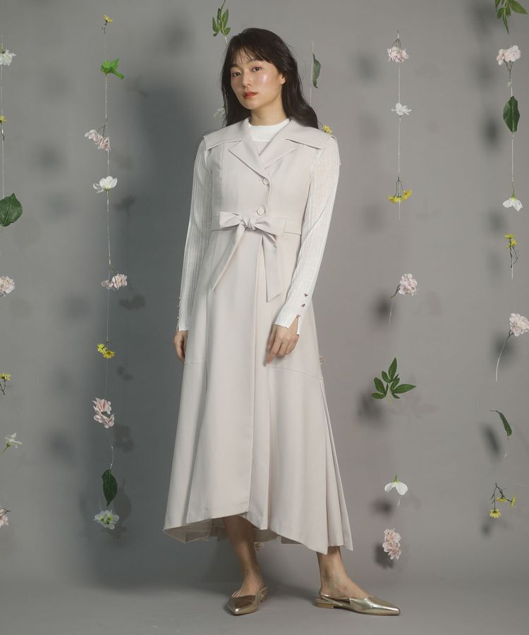 Green Parks「dazzlin トレンチ風ワンピース」|ワンピース|Beige