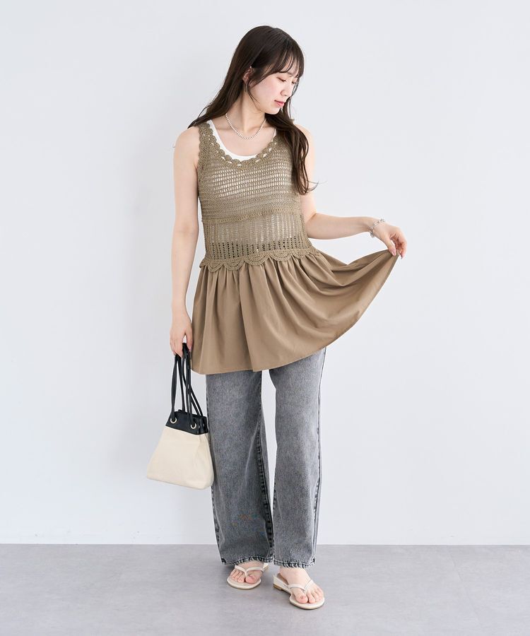 Green Parks「・SUGAR SPOON クロシェキリカエチュニック」|チュニック|