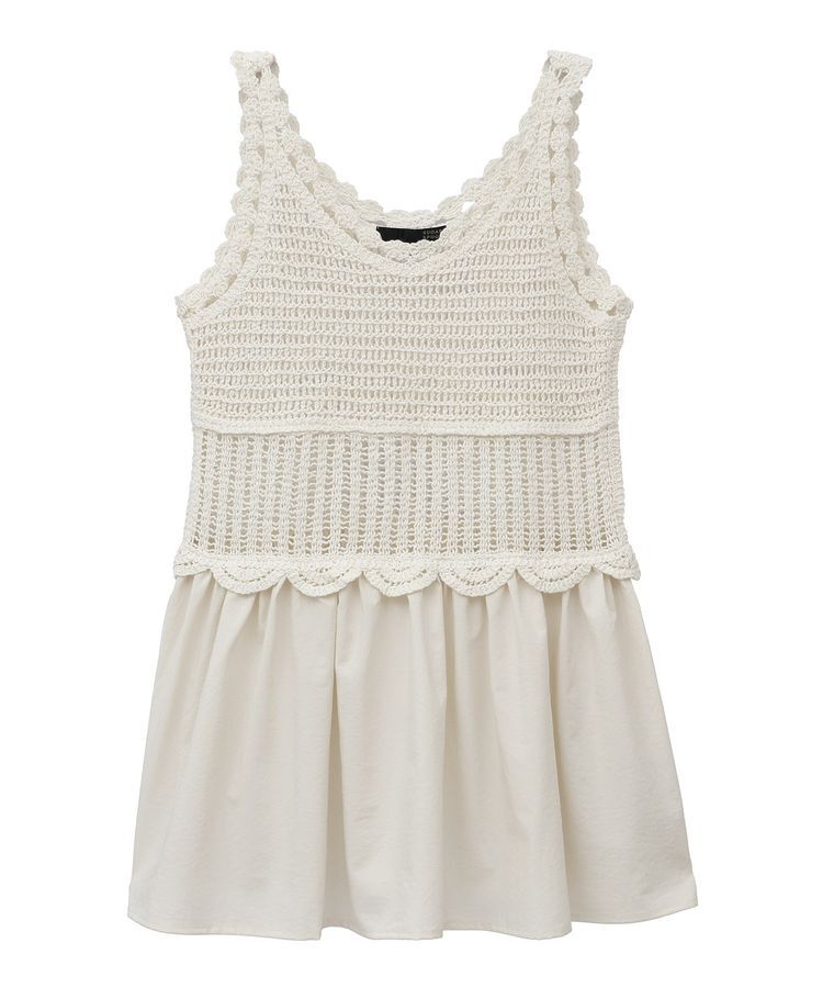 Green Parks「・SUGAR SPOON クロシェキリカエチュニック」|チュニック|