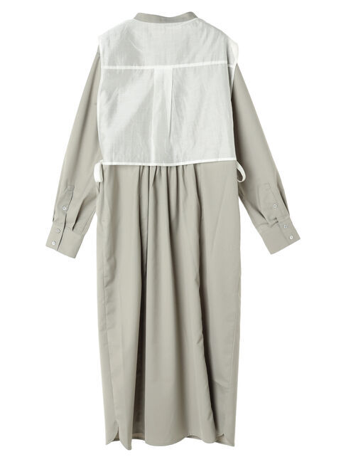 YECCA VECCA「レイヤード風シャツワンピース」|ワンピース|