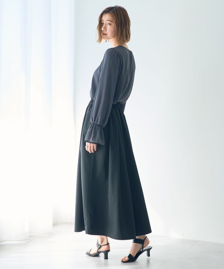 Editt by YECCA VECCA「タックボリュームロングスカート」|フレア|