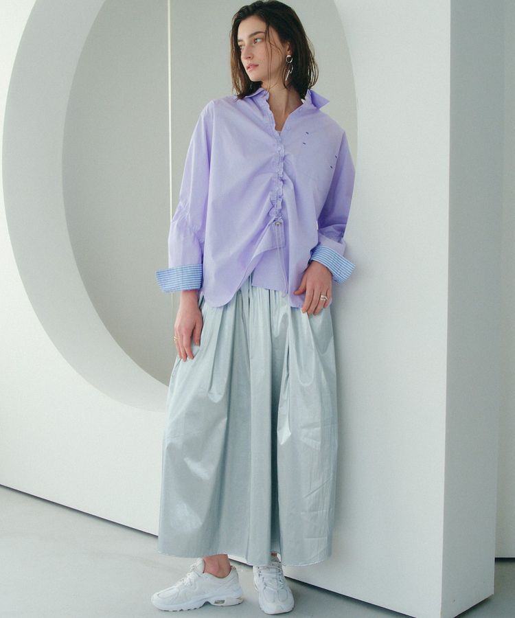 Editt by YECCA VECCA「タックボリュームロングスカート」|フレア|