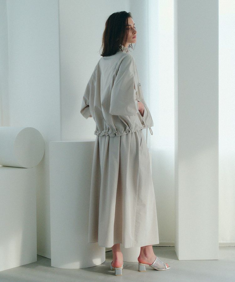 Editt by YECCA VECCA「タックボリュームロングスカート」|フレア|