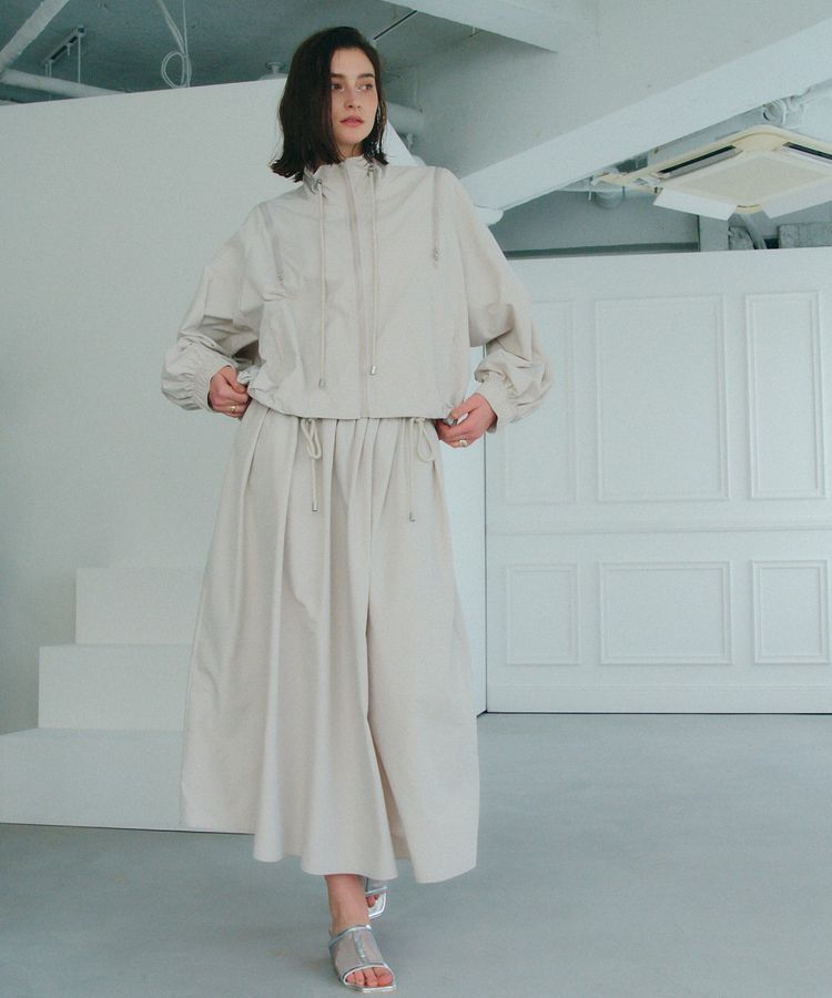 Editt by YECCA VECCA「タックボリュームロングスカート」|フレア|