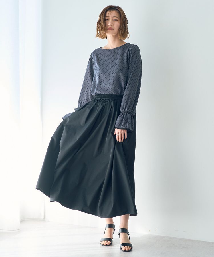 Editt by YECCA VECCA「タックボリュームロングスカート」|フレア|