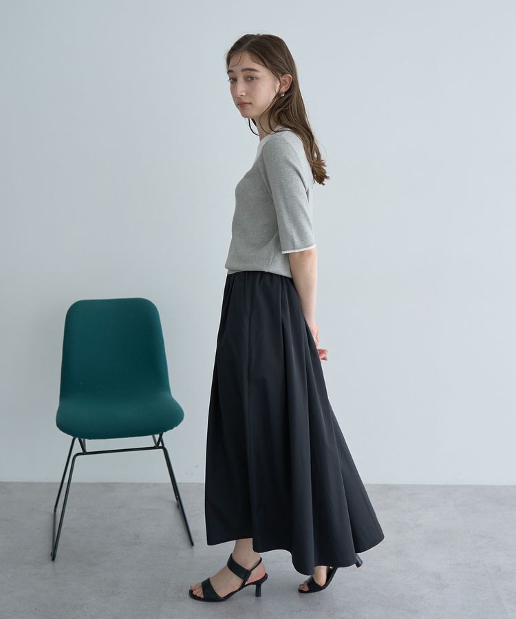 Editt by YECCA VECCA「タックボリュームロングスカート」|フレア|