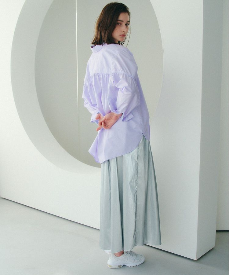 Editt by YECCA VECCA「タックボリュームロングスカート」|フレア|