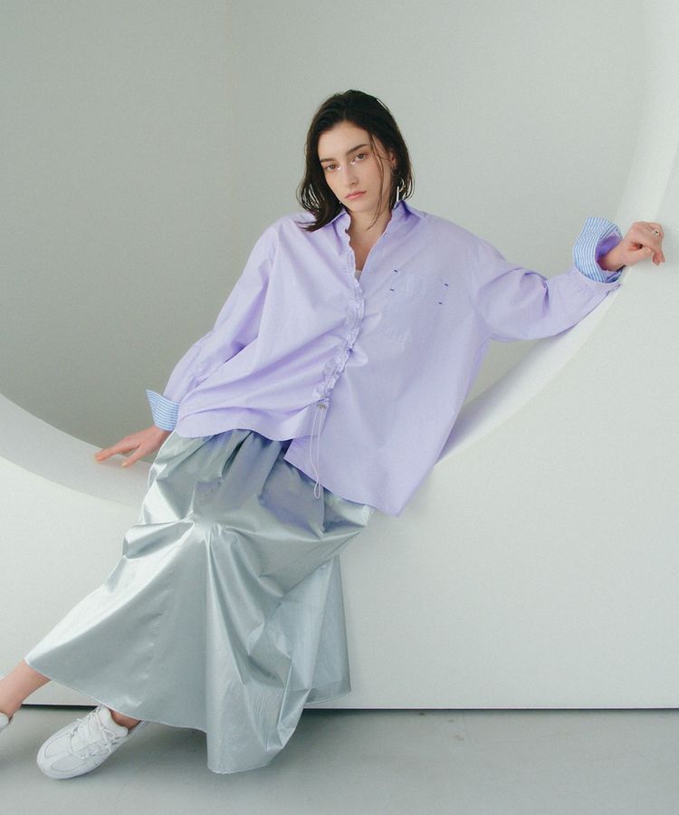 Editt by YECCA VECCA「タックボリュームロングスカート」|フレア|