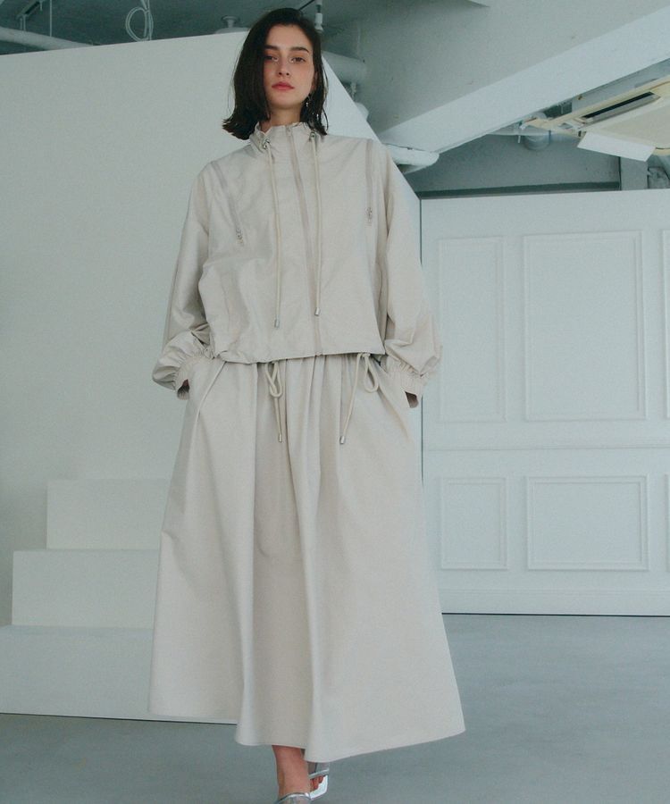 Editt by YECCA VECCA「タックボリュームロングスカート」|フレア|