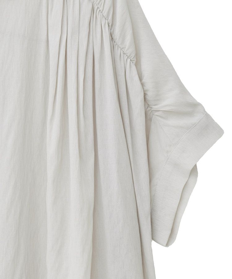 YECCA VECCA「ドライタッチシアーバックギャザーシャツ」|シャツ・ブラウス|