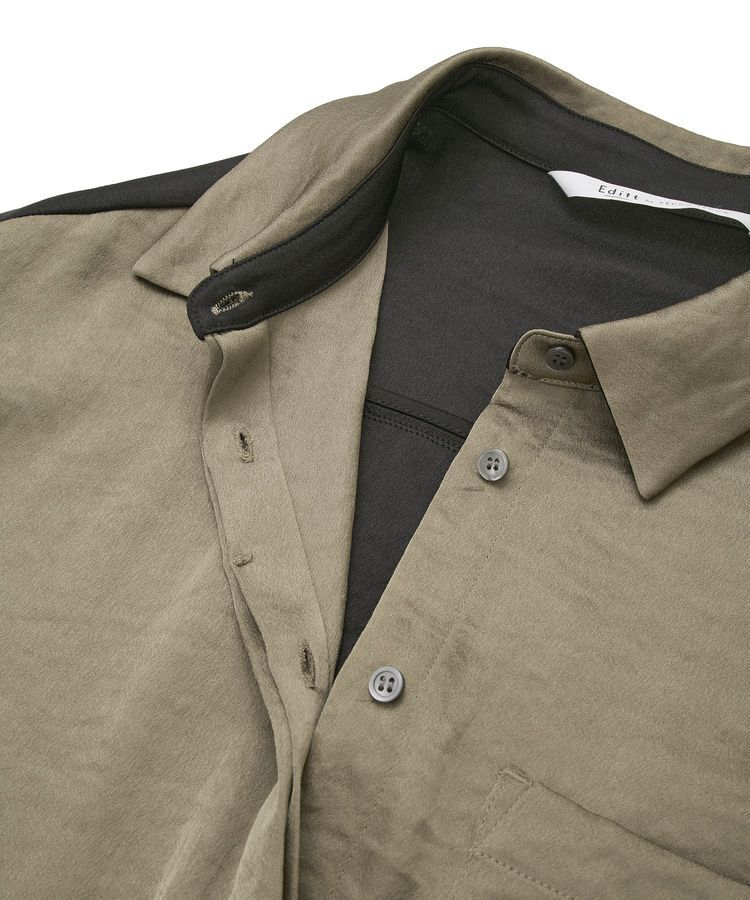 Editt by YECCA VECCA「ヴィンテージサテンシャツワンピース」|ワンピース|