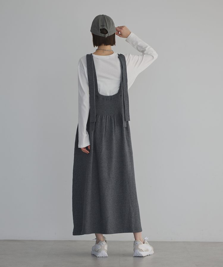 GARAGE OF GOOD CLOTHING「リブウエストジャンパースカート」|オールインワン|