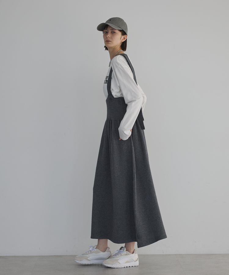 GARAGE OF GOOD CLOTHING「リブウエストジャンパースカート」|オールインワン|