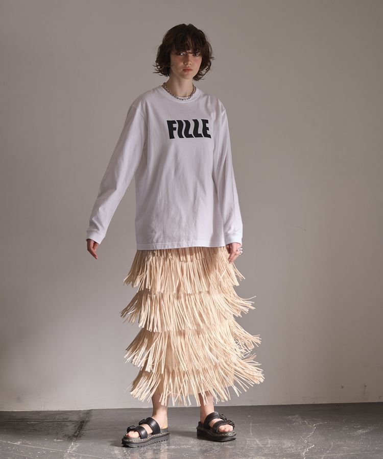 GARAGE OF GOOD CLOTHING「フリンジプリーツスカート」|スカート|