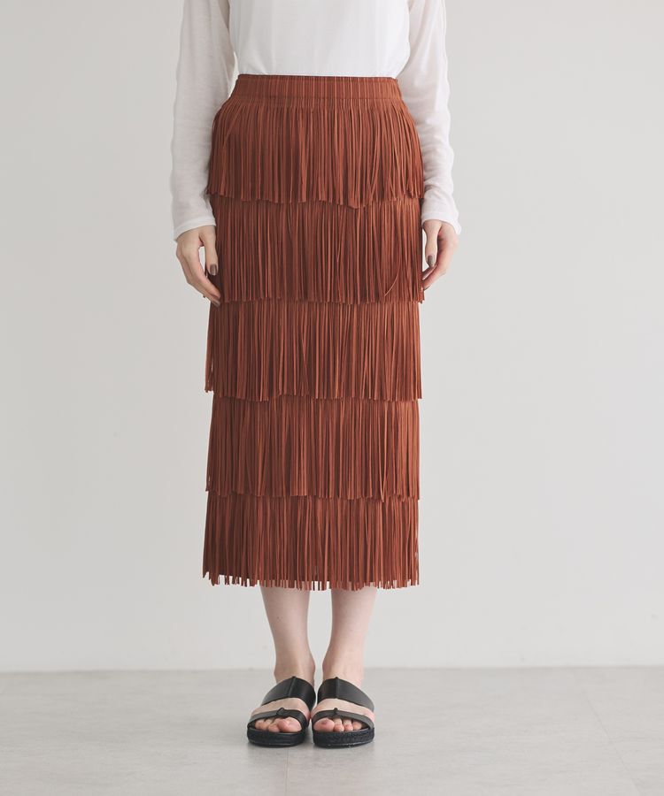 GARAGE OF GOOD CLOTHING「フリンジプリーツスカート」|スカート|