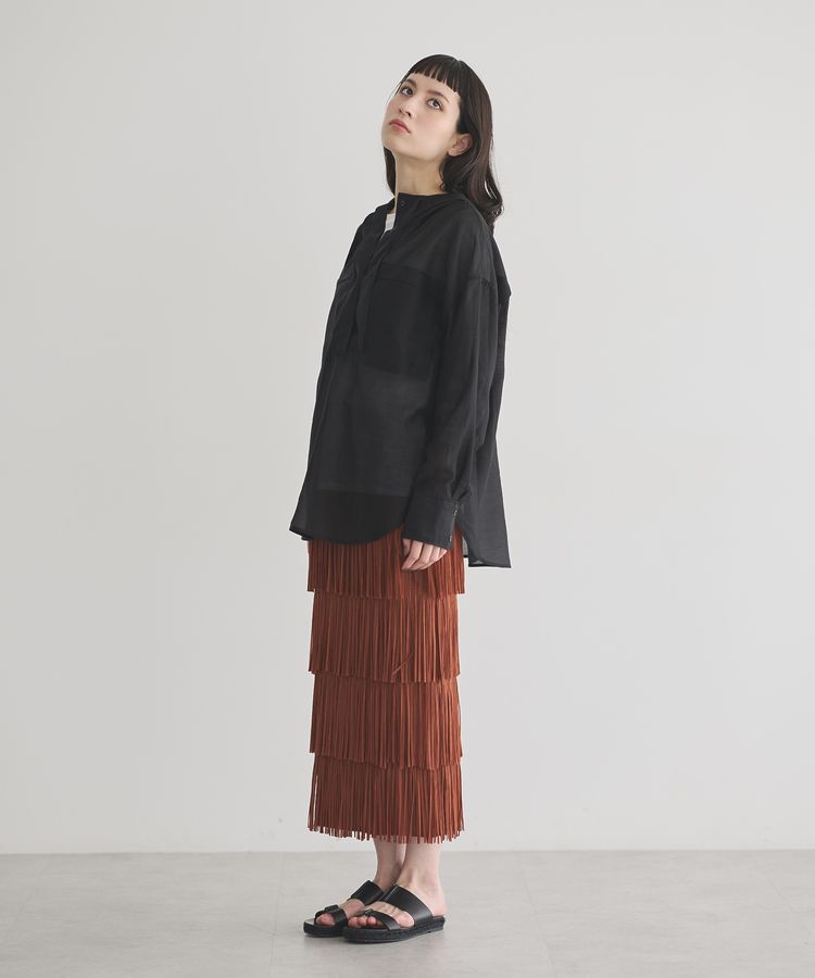 GARAGE OF GOOD CLOTHING「フリンジプリーツスカート」|スカート|