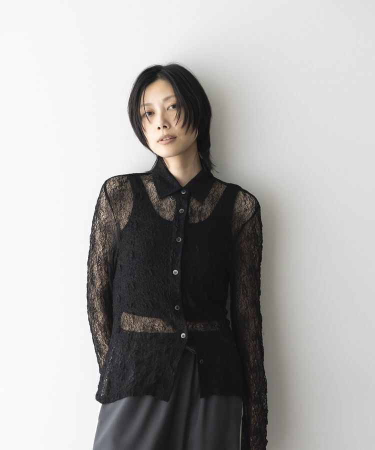 GARAGE OF GOOD CLOTHING「レースシアーシャツ」|Tシャツ・カットソー|Black