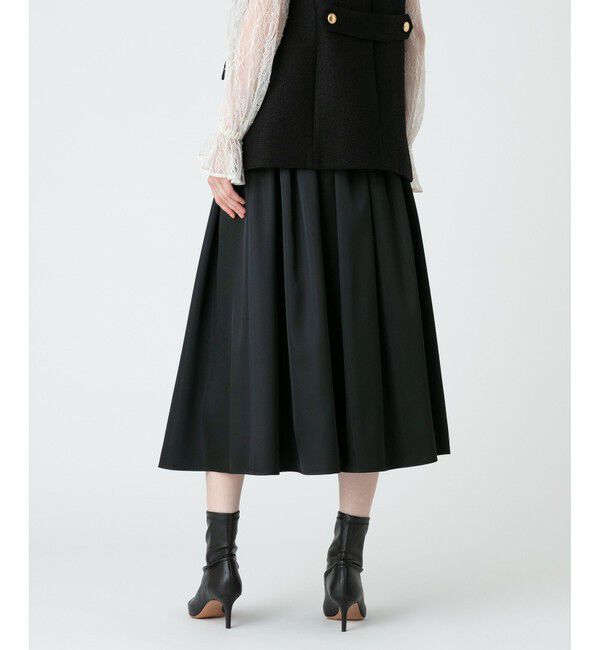 LOULOU WILLOUGHBY「【LOULOU WILLOUGHBY】ブライトツイルタックスカート」|スカート|