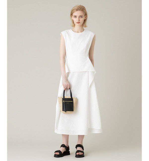 LOULOU WILLOUGHBY「【LOULOU WILLOUGHBY】フラワーフクレジャガードワンピース」|ワンピース|