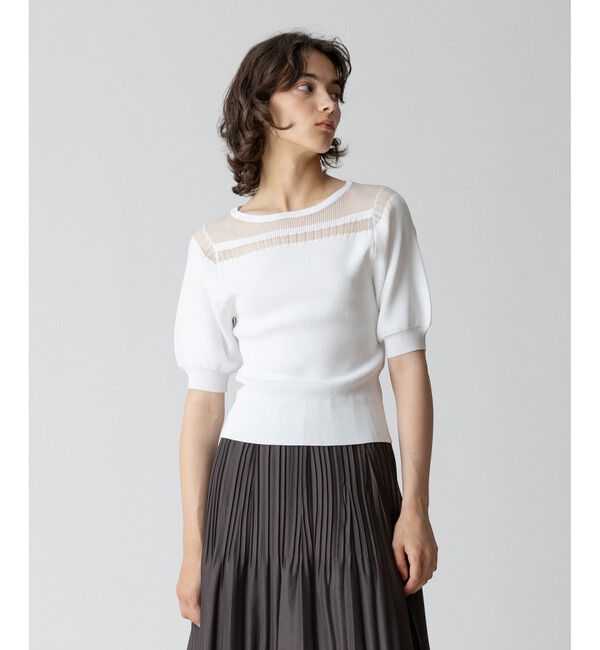 allureville「フィルミーデコルテプルオーバー」|ニット・セーター|