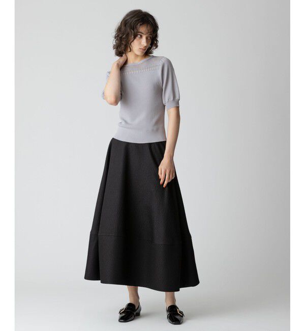 allureville「フィルミーデコルテプルオーバー」|ニット・セーター|