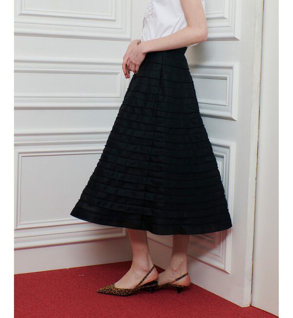 LOULOU WILLOUGHBY「【LOULOU WILLOUGHBY】ダブルラッセルステッチスカート」|スカート|