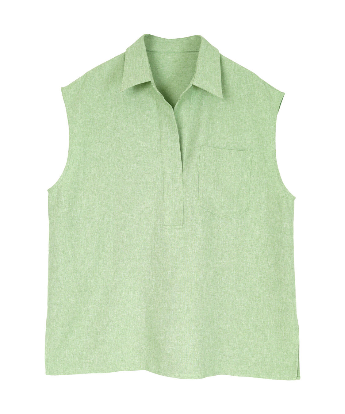 ur's「リネンライクフレンチスリーブスキッパーブラウス」|シャツ・ブラウス|