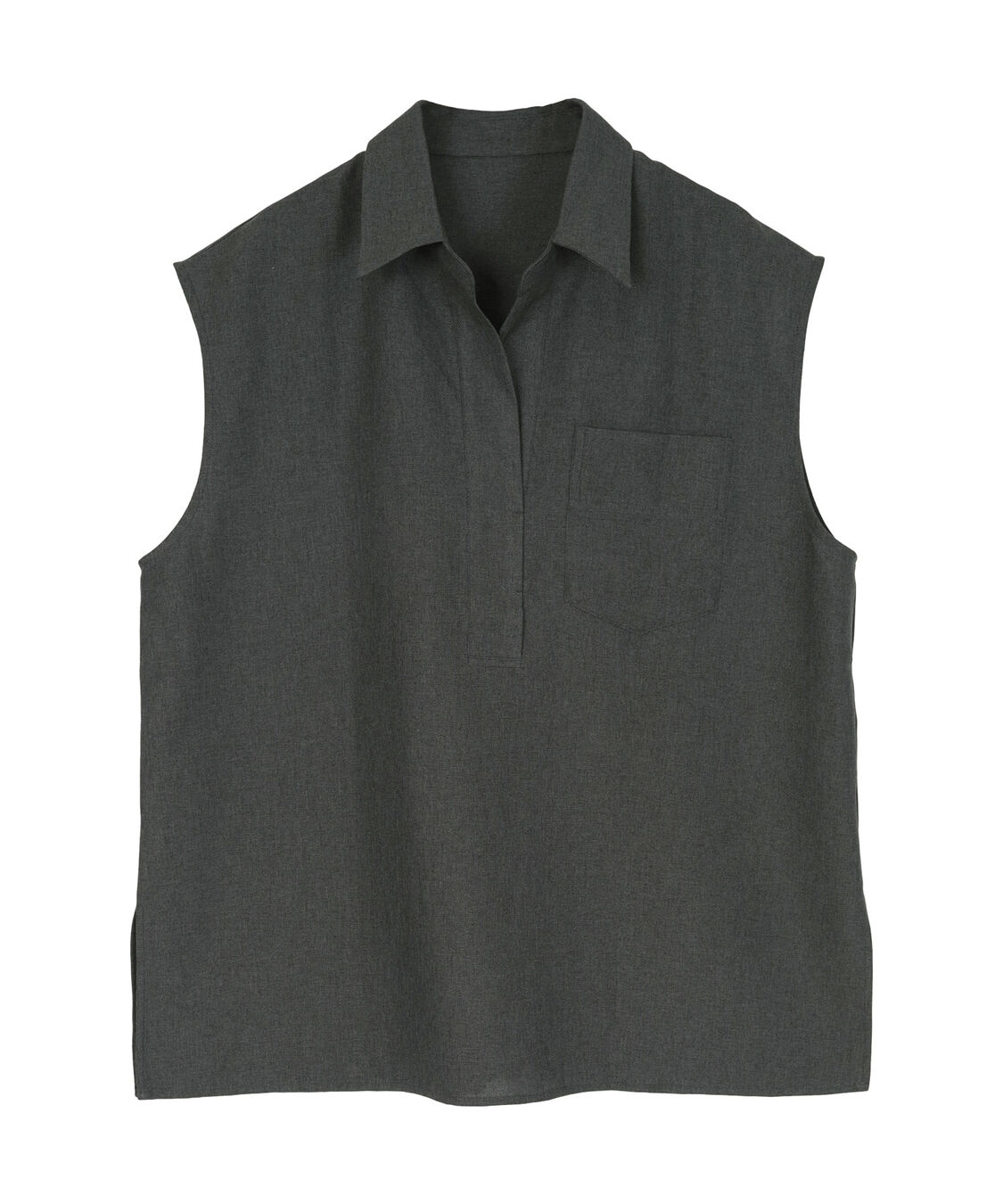 ur's「リネンライクフレンチスリーブスキッパーブラウス」|シャツ・ブラウス|