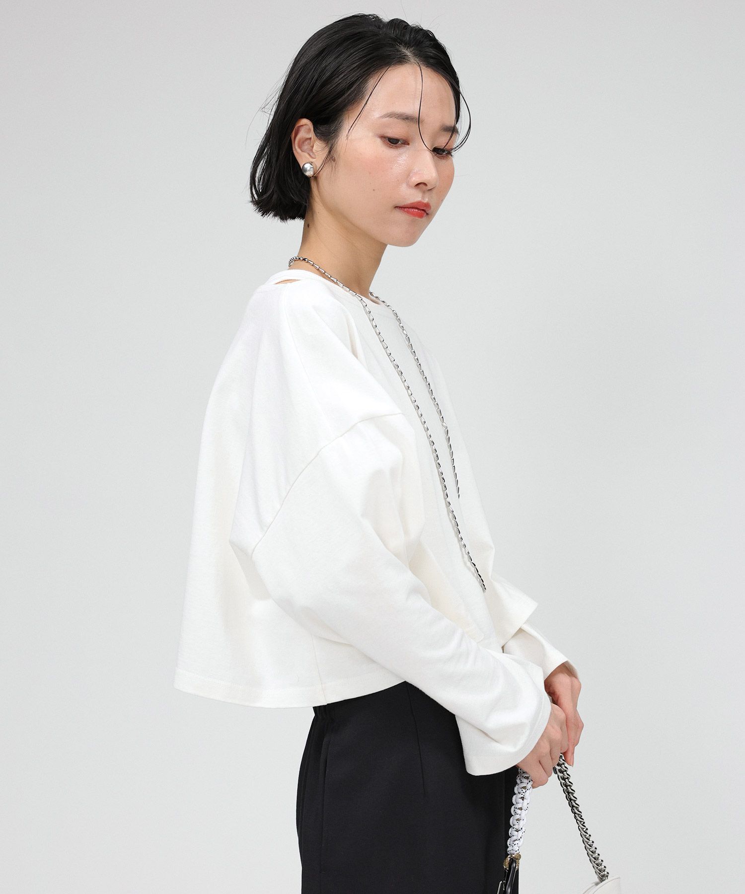 BABYLONE「ﾜｲﾄﾞｼｮｰﾄT/ﾀﾝｸｾｯﾄ」|Tシャツ・カットソー|