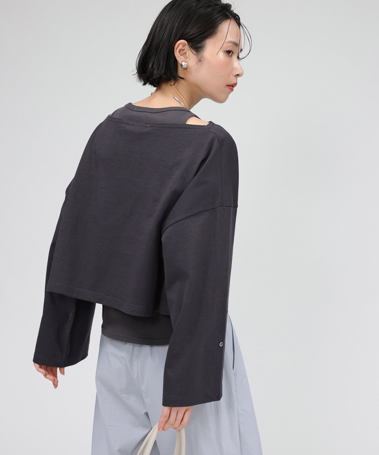 BABYLONE「ﾜｲﾄﾞｼｮｰﾄT/ﾀﾝｸｾｯﾄ」|Tシャツ・カットソー|