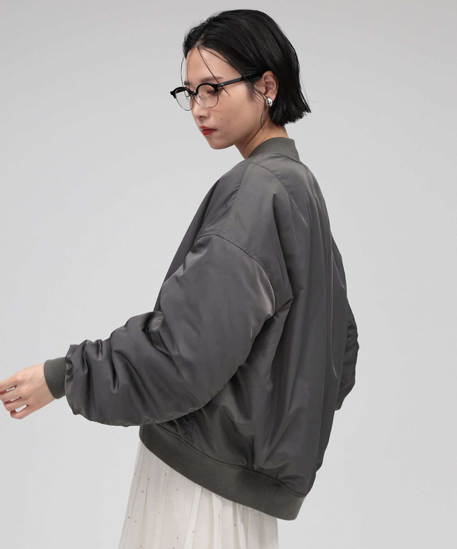 BABYLONE「ショートMA-1」|ブルゾン・スタジャン|