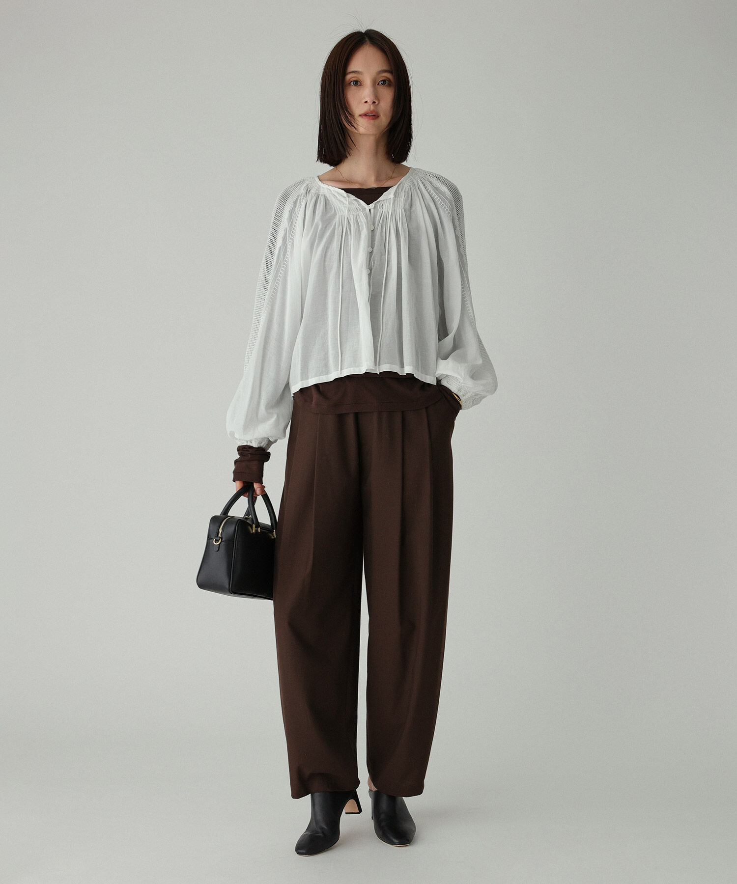 BABYLONE「インドレースドッキングブラウス」|シャツ・ブラウス|