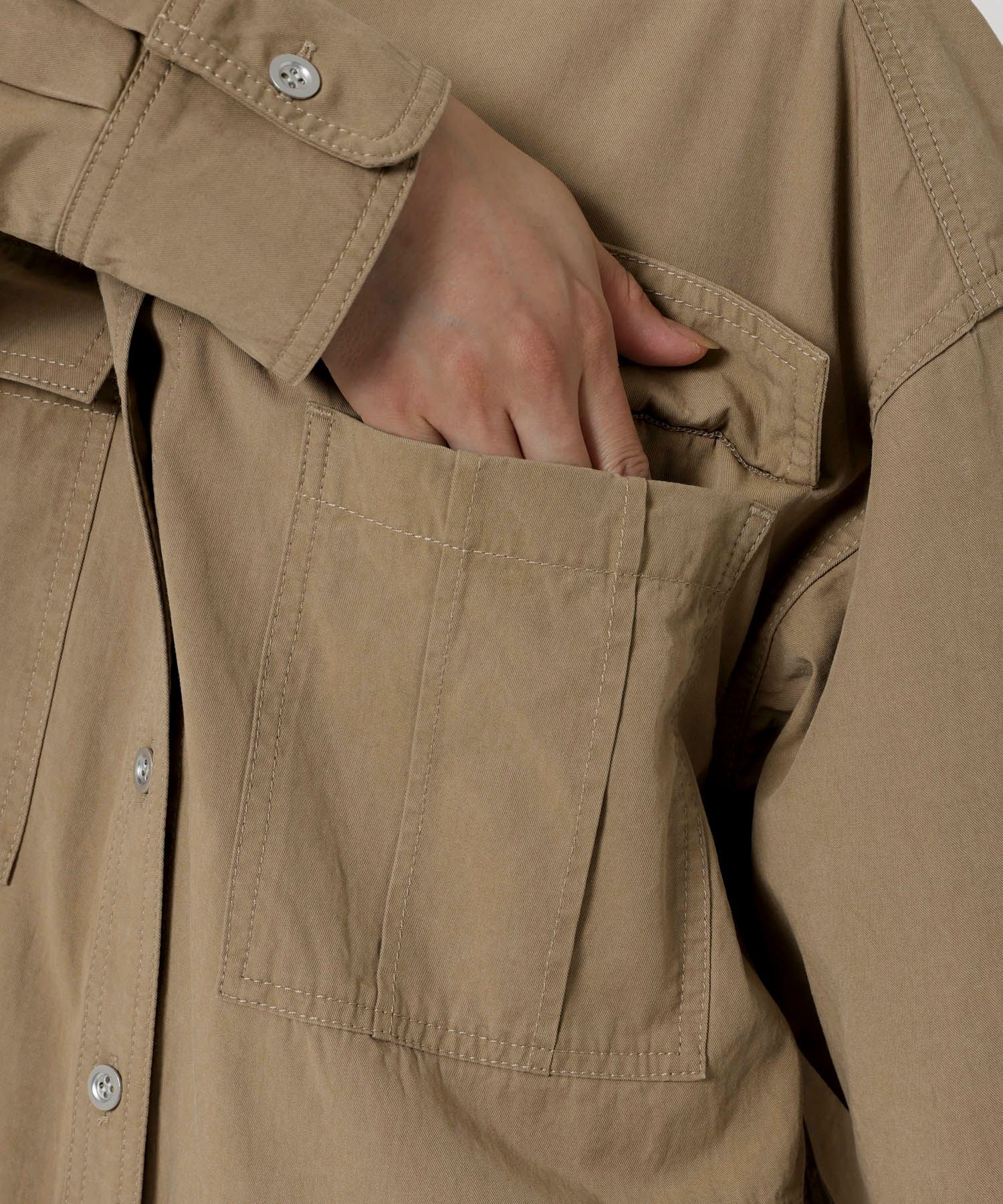 BABYLONE「ワークシャツワンピース」|ワンピース|