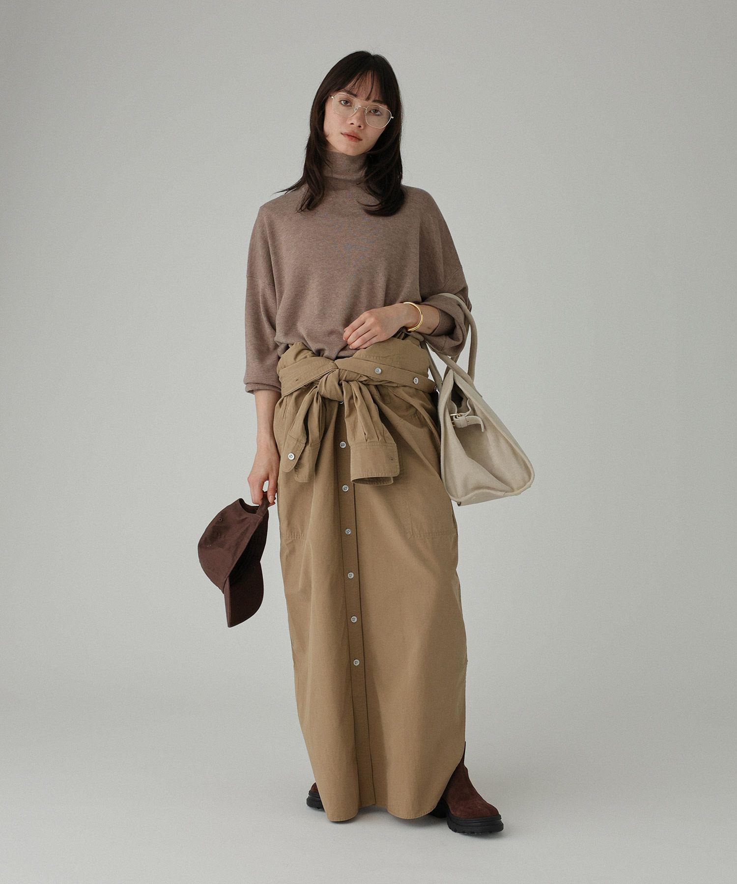 BABYLONE「ワークシャツワンピース」|ワンピース|