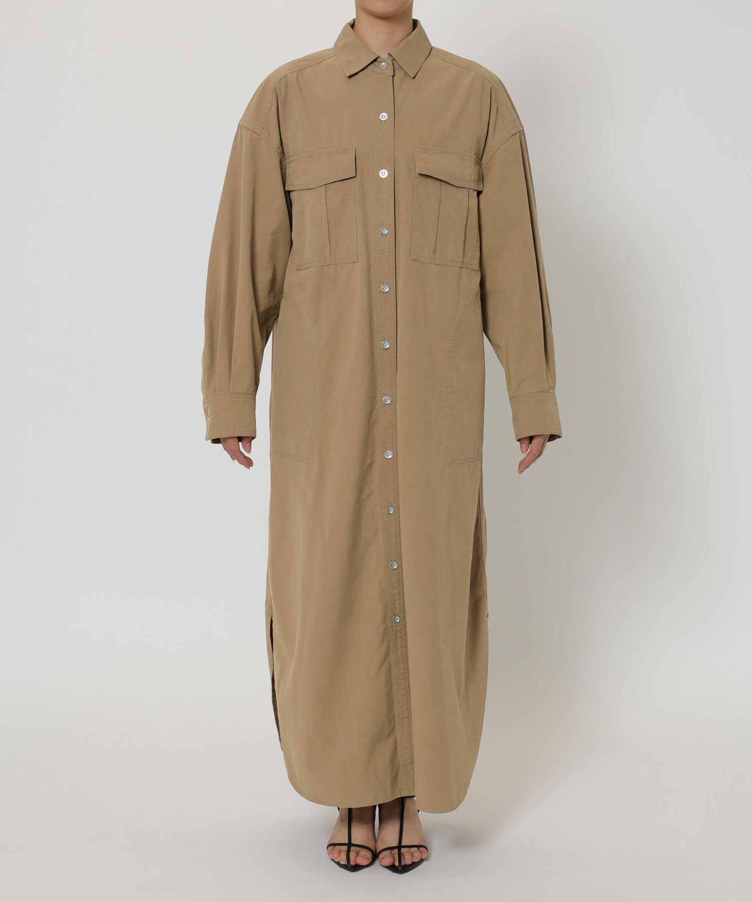 BABYLONE「ワークシャツワンピース」|ワンピース|