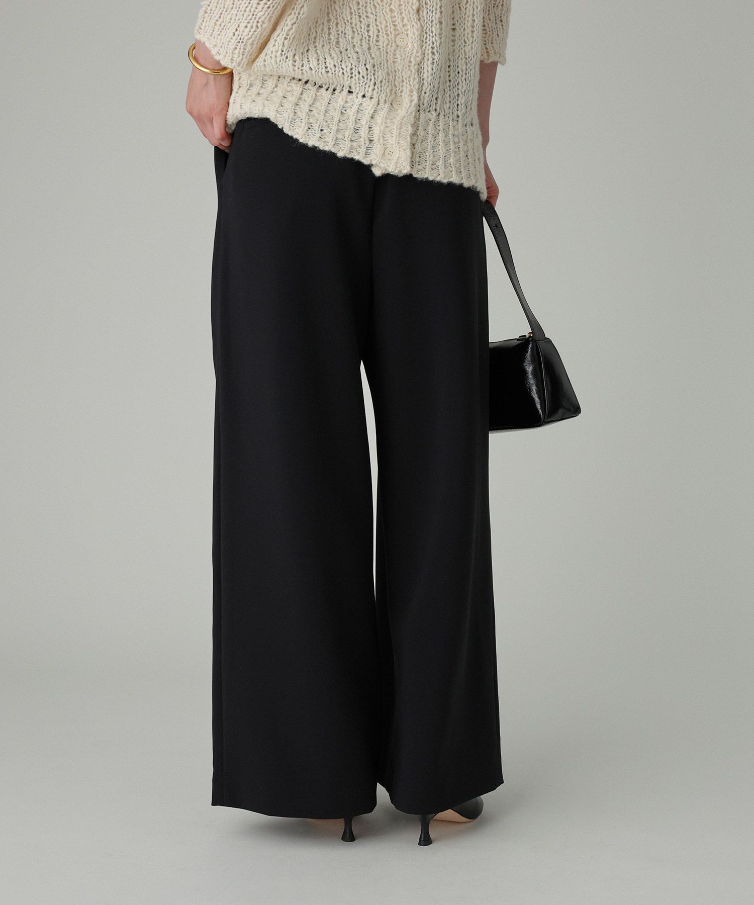 BABYLONE「【多機能素材】ダブルクロス2タックワイドパンツ」|その他|