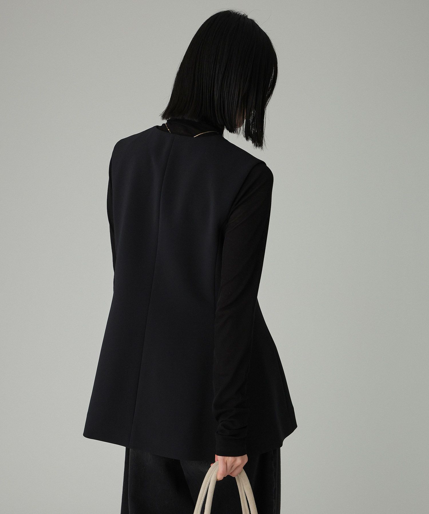 BABYLONE「【多機能素材】シェイプペプラムジレ」|ベスト・ジレ|