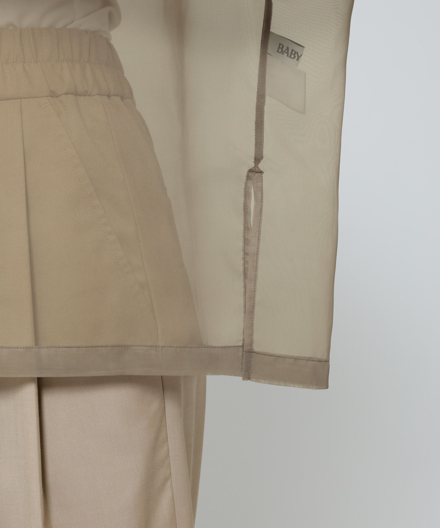 BABYLONE「シアーオーガンジーブラウス」|シャツ・ブラウス|