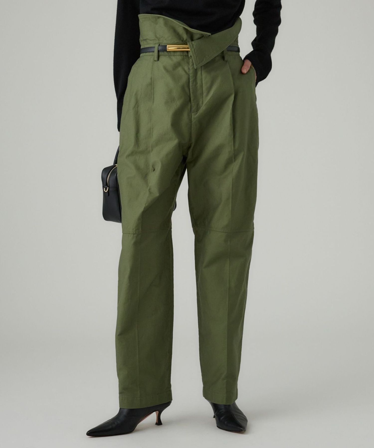 BABYLONE「【柳橋唯さんコラボアイテム】ハイウエスト2WAYチノ」|チノ|