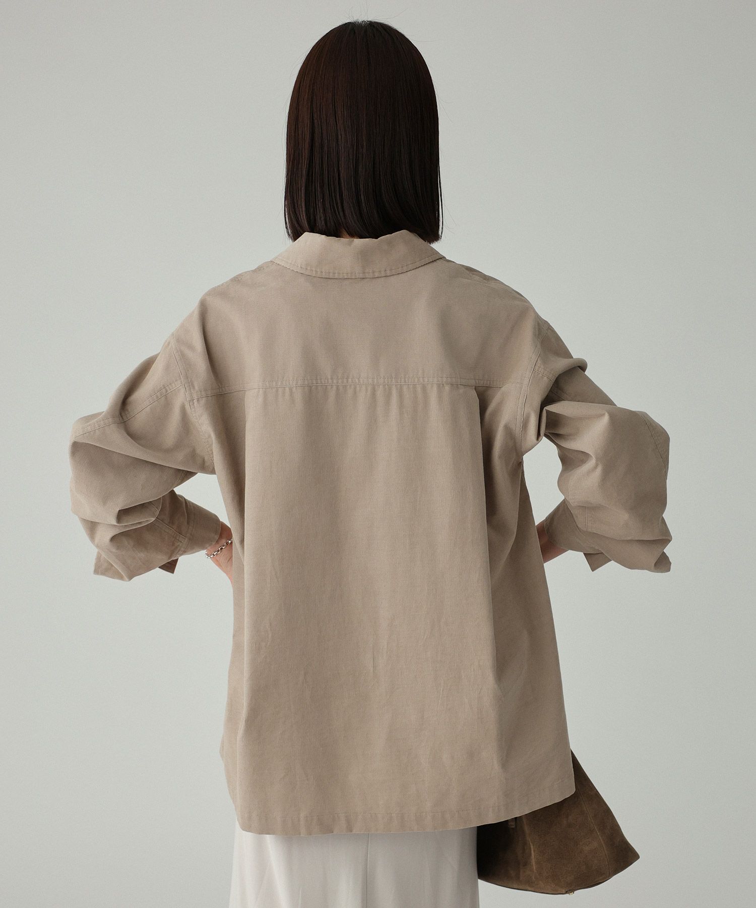 BABYLONE「コットンコーデュロイシャツ」|シャツ・ブラウス|