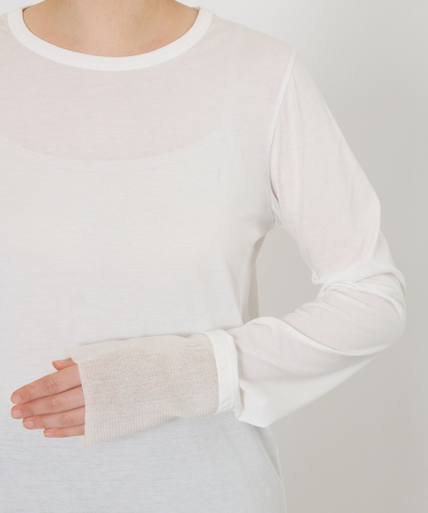 BABYLONE「チュールレイヤードロンＴ」|Tシャツ・カットソー|