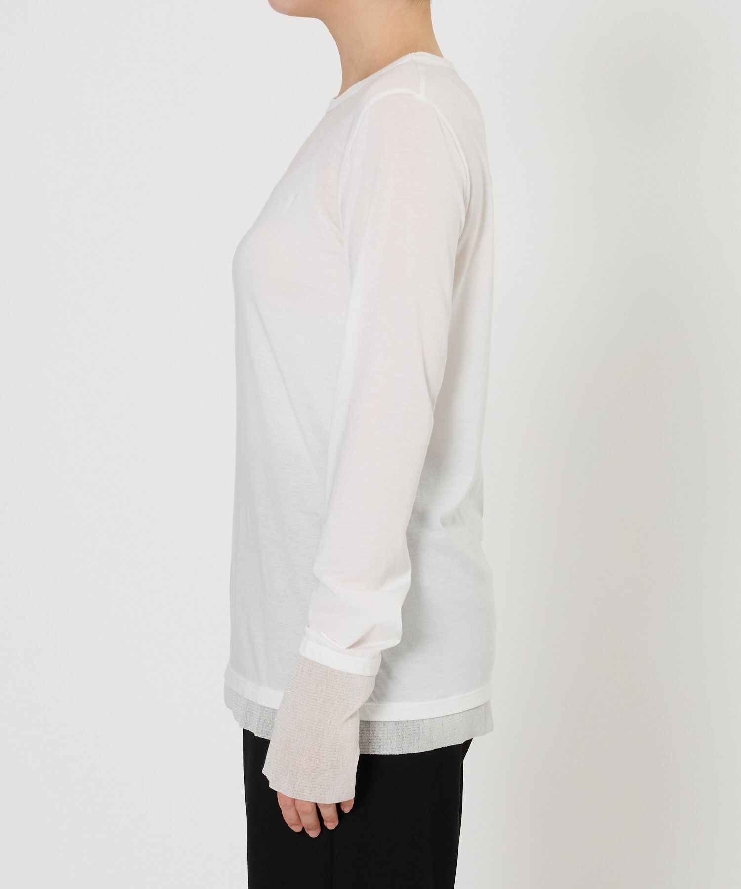 BABYLONE「チュールレイヤードロンＴ」|Tシャツ・カットソー|