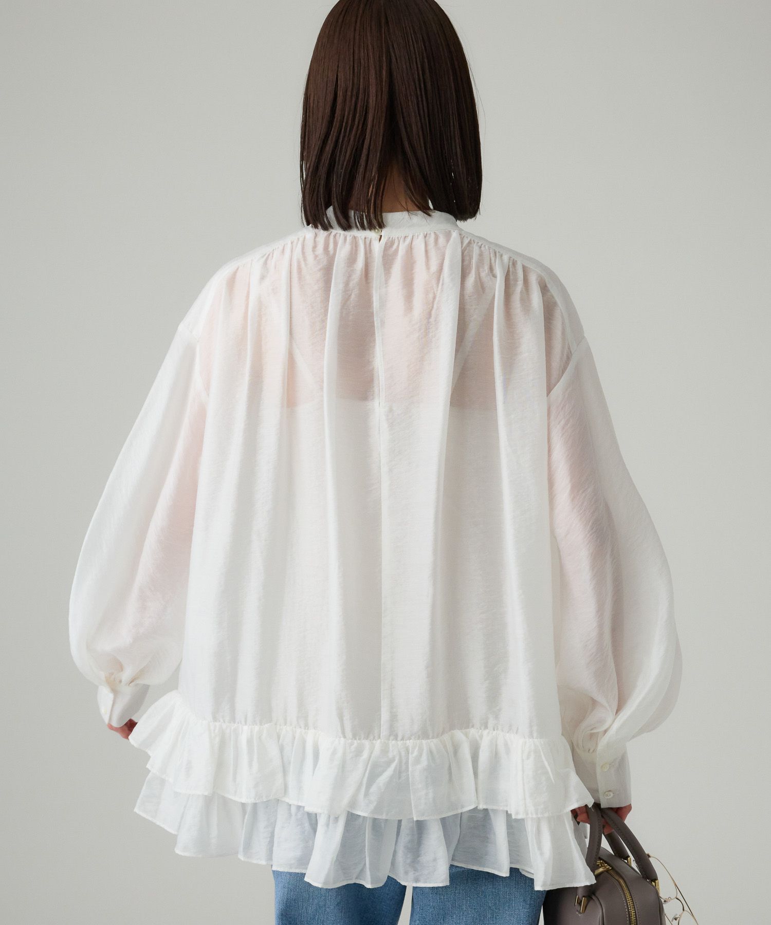 BABYLONE「シアーフリルブラウス」|シャツ・ブラウス|