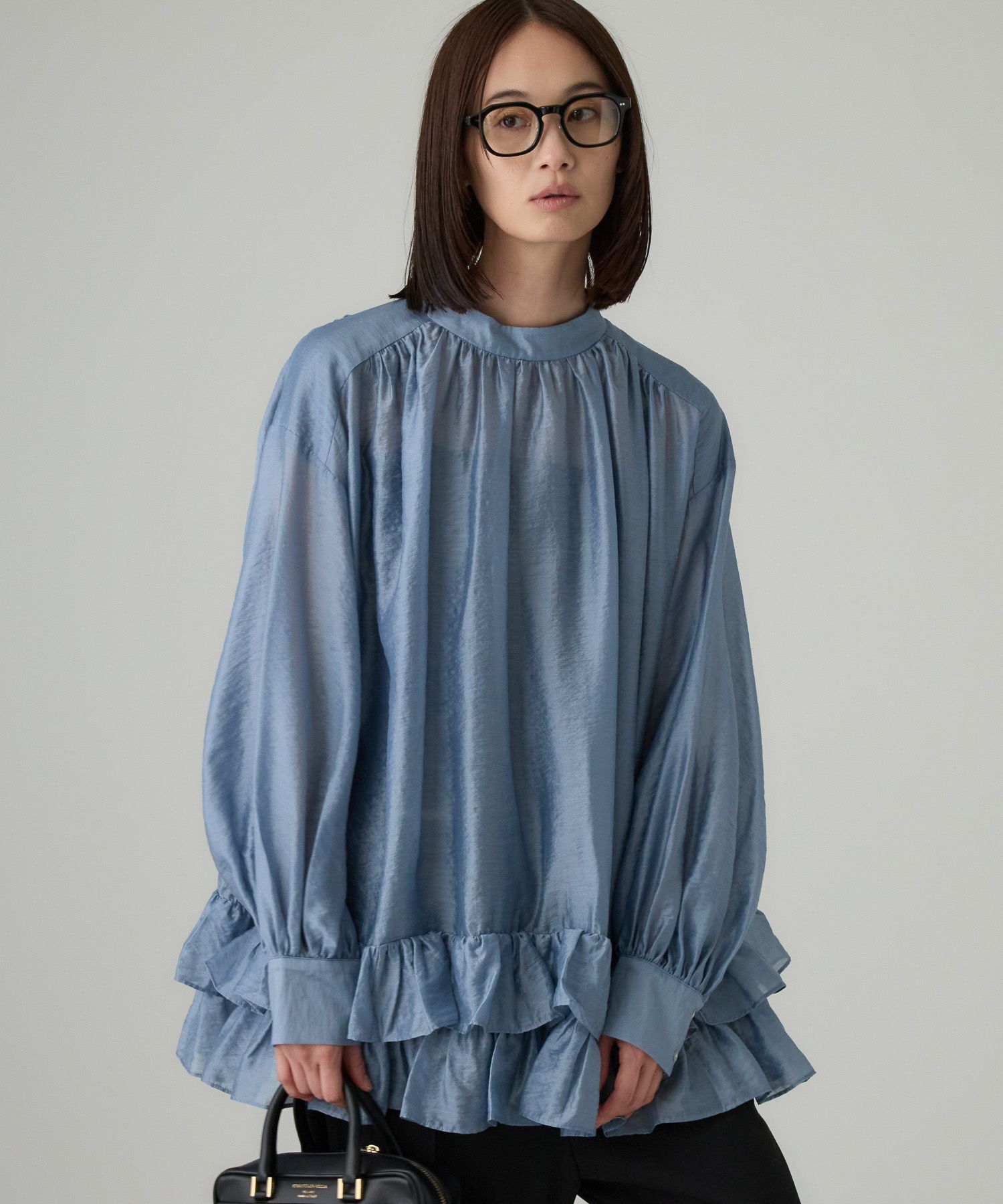 BABYLONE「シアーフリルブラウス」|シャツ・ブラウス|